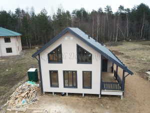 Каркасный дом 9х9,5 деревня Светлое