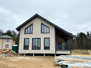 Каркасный дом 9х9,5 деревня Светлое