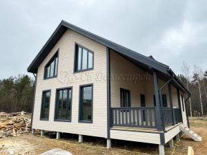 Каркасный дом 9х9,5 деревня Светлое