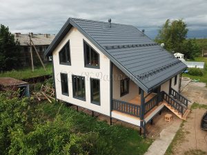 Каркасный дом 9х9,5 поселок Свирица