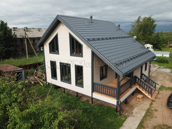 Каркасный дом 9х9,5 поселок Свирица
