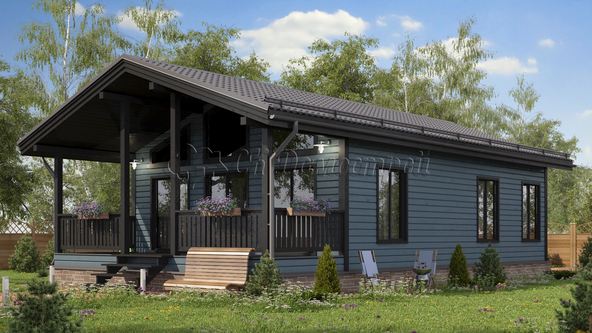 Каркасный дом 7.5х13 «Жуков»