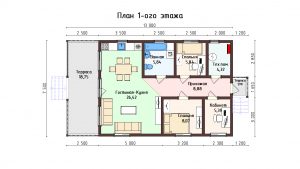 Дом «Жуков» 7,5х13 м