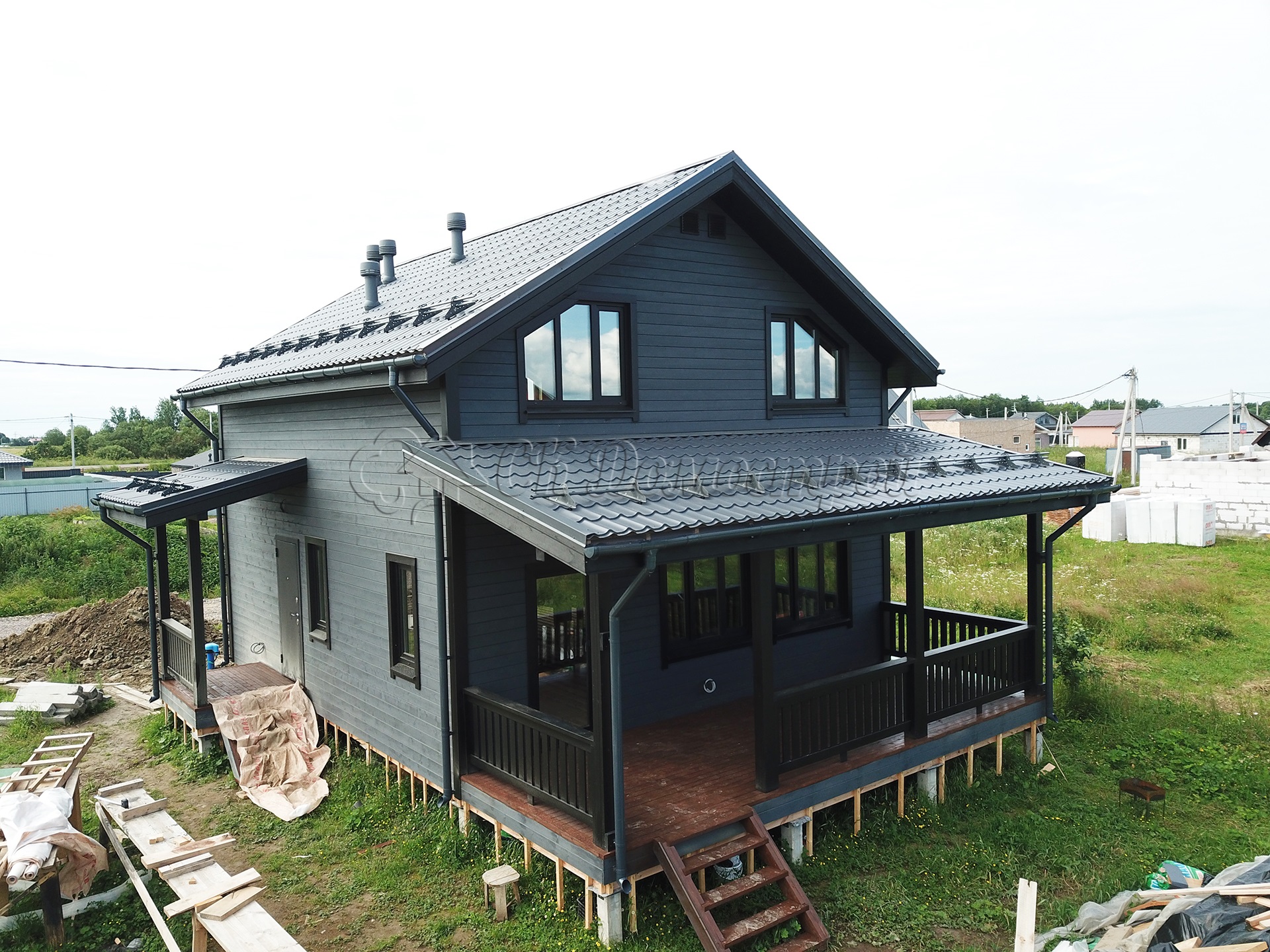 Каркасный дом 8,5х10,5 ТСН Красносельское