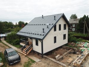 Каркасный дом 9х9,5 поселок Свирица