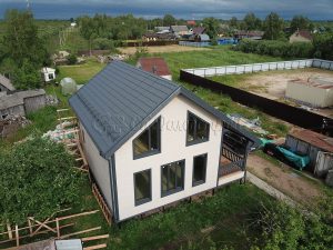 Каркасный дом 9х9,5 поселок Свирица