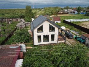 Каркасный дом 9х9,5 поселок Свирица