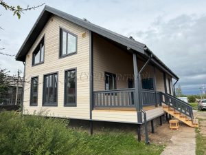 Каркасный дом 9х9,5 поселок Свирица