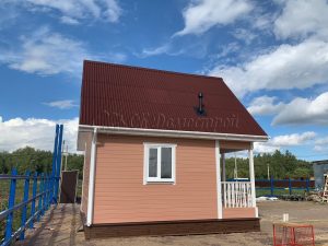 Каркасный дом 6х6 деревня Марьино