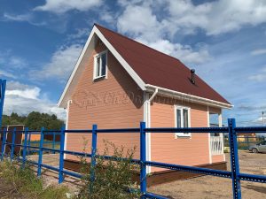 Каркасный дом 6х6 деревня Марьино