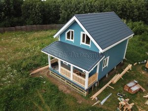 Каркасный дом 6х8 СНТ Чудской Берег