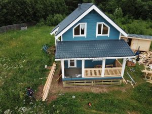 Каркасный дом 6х8 СНТ Чудской Берег