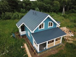 Каркасный дом 6х8 СНТ Чудской Берег