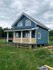 Каркасный дом 6х8 СНТ Чудской Берег