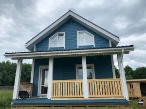 Каркасный дом 6х8 СНТ Чудской Берег