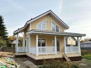 Каркасный дом 7,5х9 СНТ Захожье