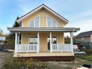 Каркасный дом 7,5х9 СНТ Захожье