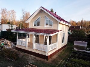 Каркасный дом 7,5х9 СНТ Захожье