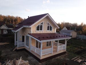 Каркасный дом 7,5х9 СНТ Захожье