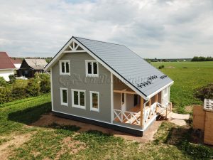 Каркасный дом 9х9,5 деревня Роговицы