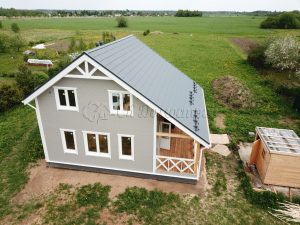 Каркасный дом 9х9,5 деревня Роговицы
