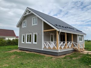 Каркасный дом 9х9,5 деревня Роговицы