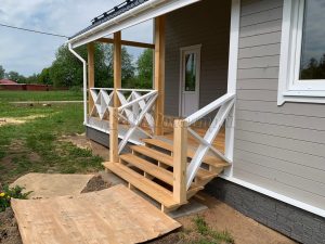 Каркасный дом 9х9,5 деревня Роговицы