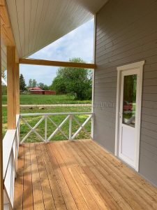 Каркасный дом 9х9,5 деревня Роговицы