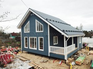 Каркасный дом 9х9,5 СНТ Красное Знамя-Новинка