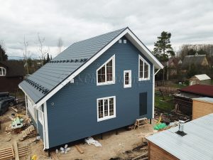 Каркасный дом 9х9,5 СНТ Красное Знамя-Новинка