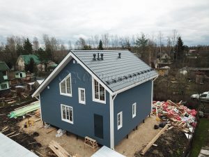 Каркасный дом 9х9,5 СНТ Красное Знамя-Новинка