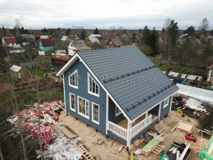 Каркасный дом 9х9,5 СНТ Красное Знамя-Новинка