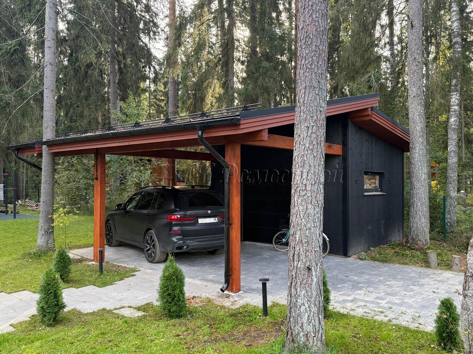 Гараж 4х4,5 с навесом поселок Гармония