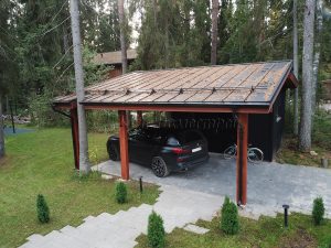 Гараж 4х4,5 с навесом поселок Гармония