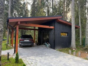 Гараж 4х4,5 с навесом поселок Гармония