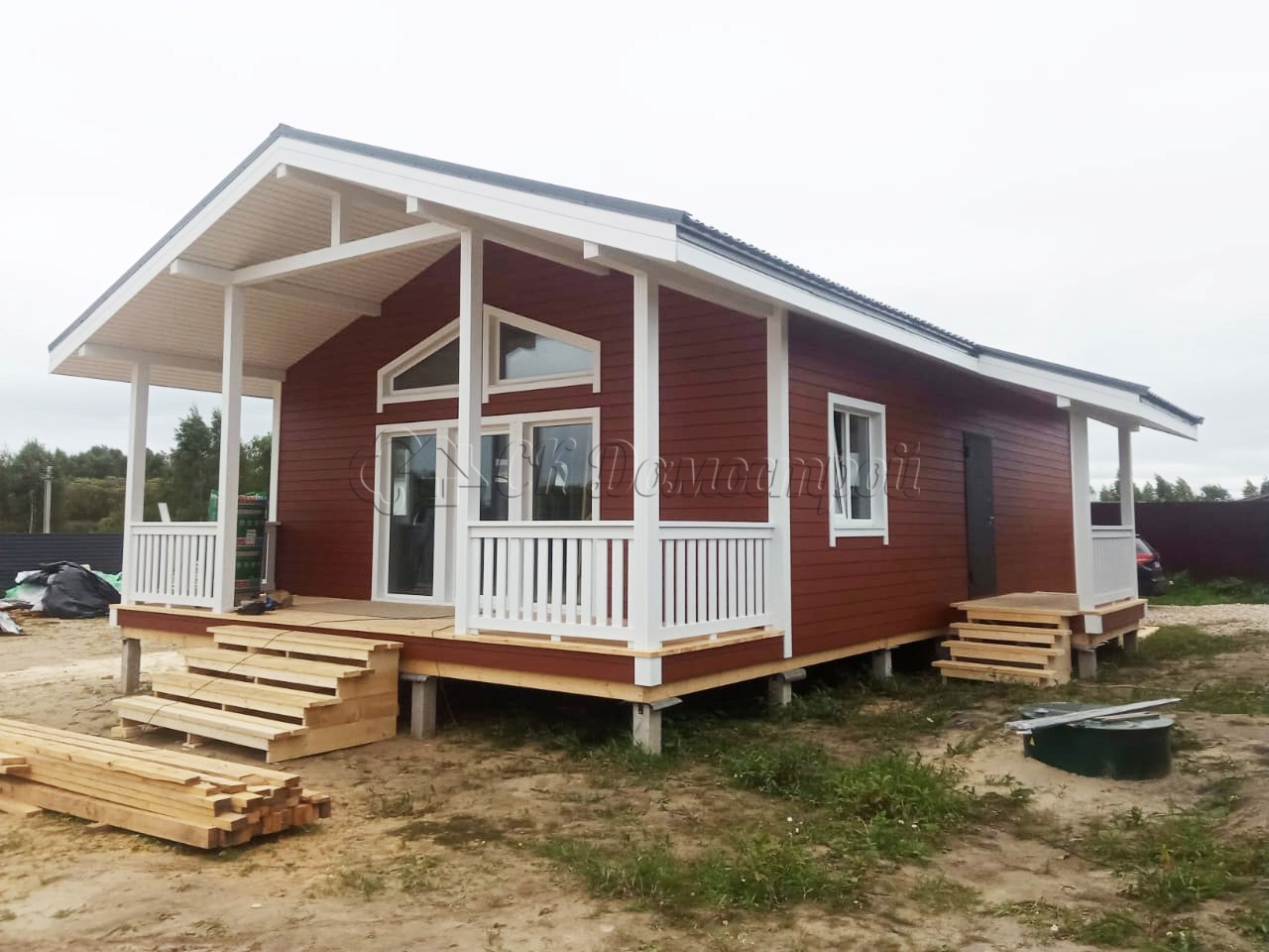 Каркасный дом 7,5х12 поселок Трошково-Светлое