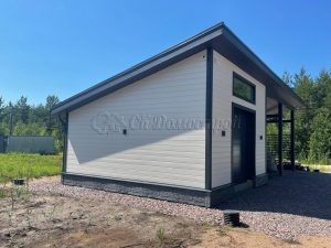 Навес с гаражом 6х14 СНТ Северная Жемчужина