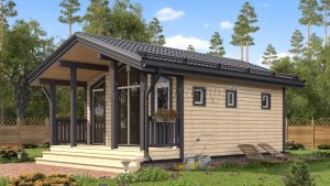 Баня «Гжелка» 5х7,5 м