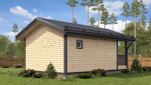 Баня «Гжелка» 5х7,5 м