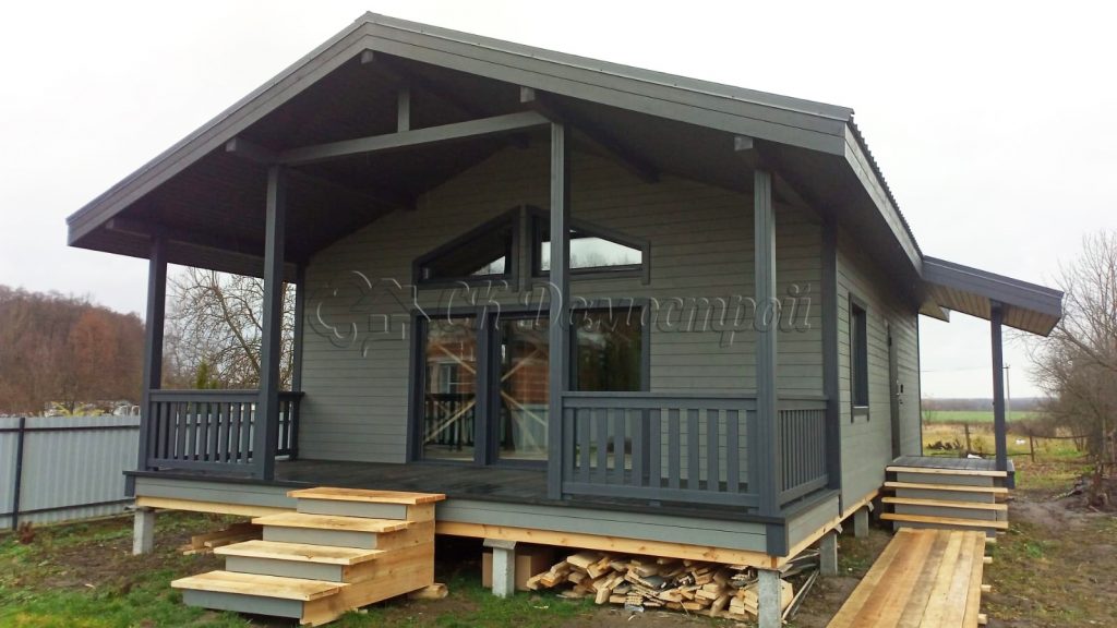 Каркасный дом 7,5х12 деревня Чемодурово