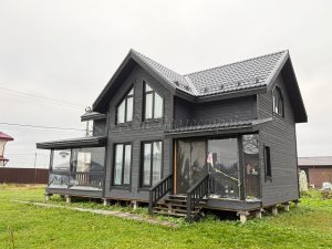 Каркасный дом 7,5х12 деревня Ладога