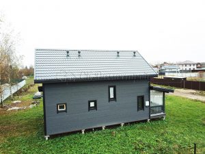 Каркасный дом 7,5х12 деревня Ладога