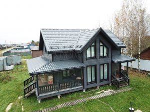 Каркасный дом 7,5х12 деревня Ладога