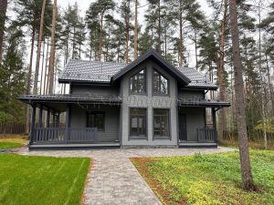 Каркасный дом 7,5х12 поселок Гармония