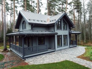 Каркасный дом 7,5х12 поселок Гармония