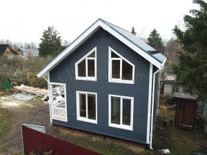 Каркасный дом 6х7,5 массив Восход