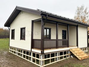 Каркасный дом 7,5х9 Серебряные Пруды