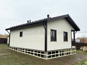 Каркасный дом 7,5х9 Серебряные Пруды