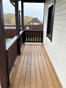 Каркасный дом 7,5х9 Серебряные Пруды