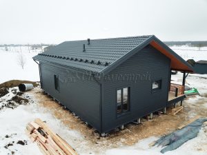 Каркасный дом 9х13 деревня Дятлицы